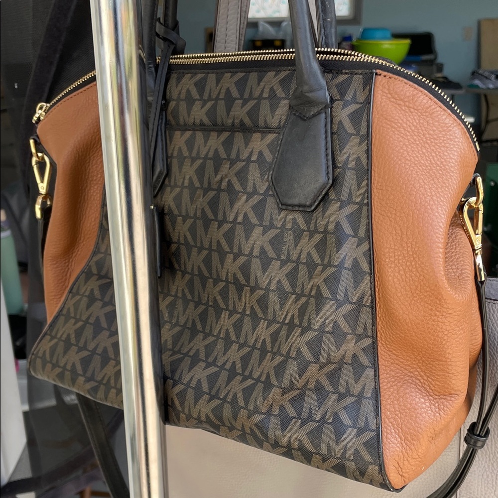 Michael Kors Tan and Black Purse